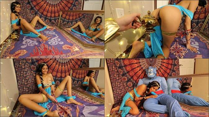 sup - 0718 Horny princess jasmine sucks genies big blue cock.mp4