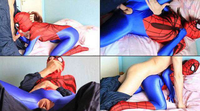 sup - 1394 Superhroines Spidergirl Zentai Fuck blow.mp4