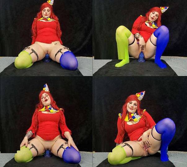 sup - 1658 Tiny Teen Clown Takes HUGE Creampie.mp4