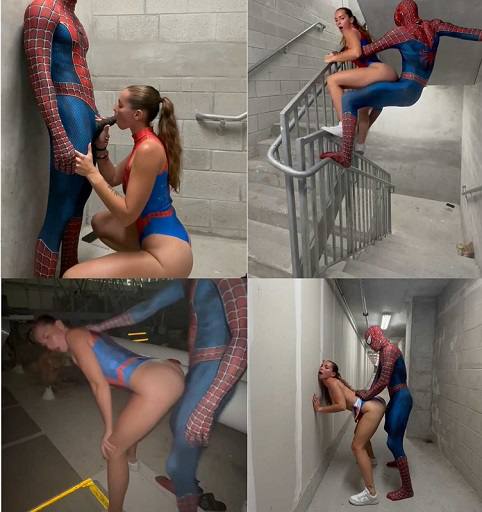 Onlyfans Ashley Aoky - Spiderman Outfit Cosplay Public Sextape