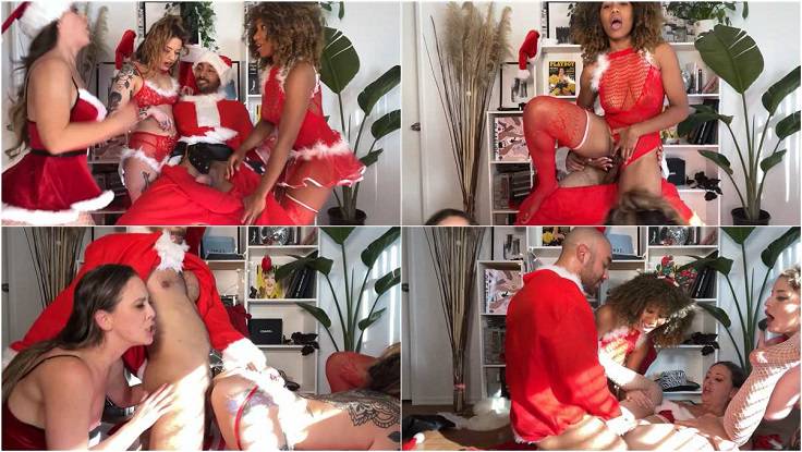 Onlyfans Cherie Deville And Vanessa Vega - Three Sluts For Santa