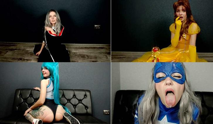   Lil cosplay slut - ahegao face cosplay compilation vol 3