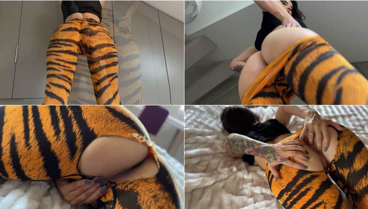  Railey Diesel Leopard Jeans Pussy Play