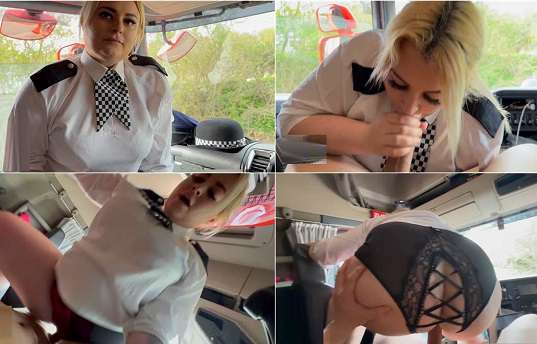 Officer Naughty Paid Me a Visit in the Cab