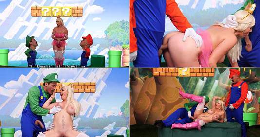 Princess Peech rewards the bros