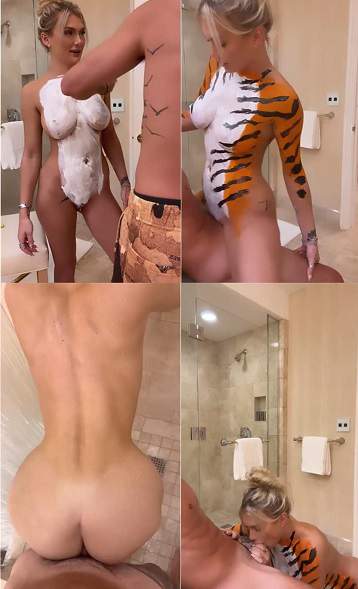 Fallonlovexo Body Paint Shower Sextape